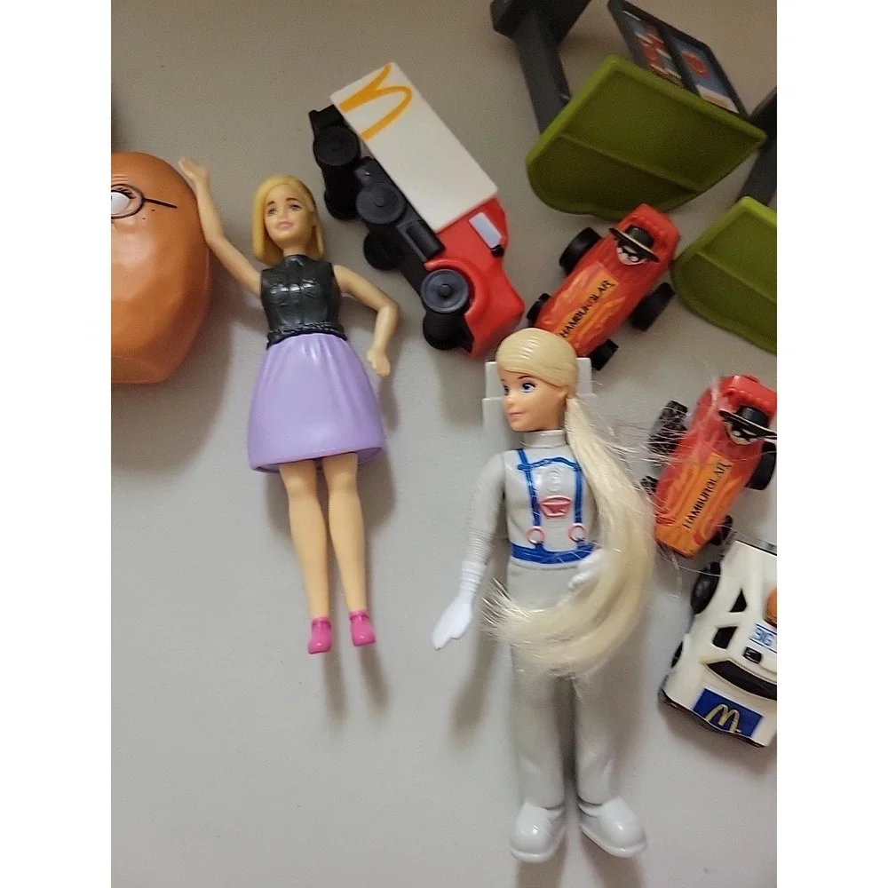 Lil McDonald's Happy Meal Toys Semi Menu + Nuggets  Vtg Cars Barbies‎